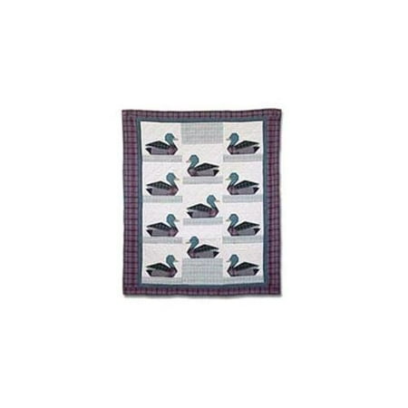 Patch Magic QTDUCK Ducks, Quilt Twin 65 x 85 inch