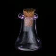 thumbnail image 4 of 10 Uds triángulo corcho botella deseos botella de DIY collar colgante para Mini joyería seco Pet Ash Púrpura, 4 of 7