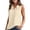 Beige, variant on Women's Sleeveless Collared Button Down Blouses, Summer Casual V-Neck Loose Fit Tank Tops, Lightweight Work Office Shirts, S-2XL