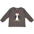 thumbnail image 3 of Inktastic Cute Penguin, Little Penguin, Penguin with Bow Boys or Girls Long Sleeve Toddler T-Shirt, 3 of 5