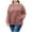 Watermelon Red, variant on fatyb Women's Plus Size Corduroy Sweatshirts Crewneck Long Sleeve Casual Loose Pullover Tops with Pocket