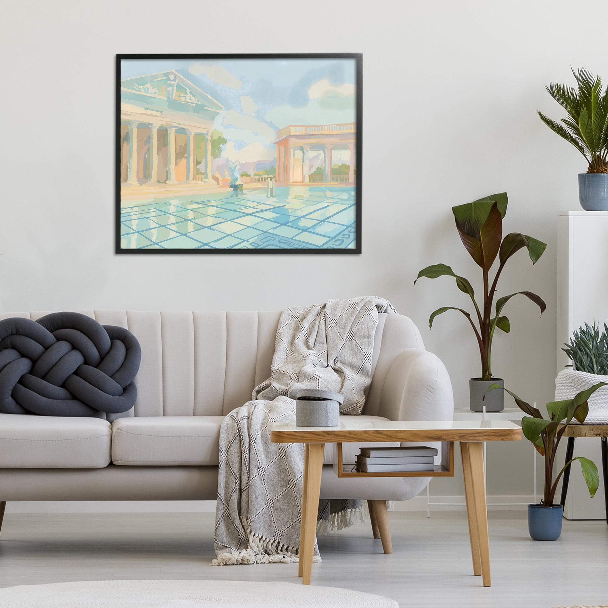 Stupell Industries Sam Simeon Architecture Black Framed Giclee Art, design by Amelia Noyes