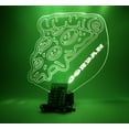 thumbnail image 6 of Pizza Slice Pie Crust Night Light Up Lamp LED Free Engraved Custom Name Personalized Desk Table Lamp, With Remote, 16 Color Options, Dimmer, It's WOW, Great Gift, 6 of 10