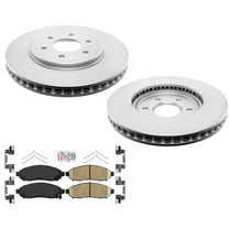 Coated Front Disc Brake Rotors and Ceramic Brake Pads for Honda CR-V