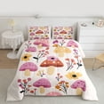 thumbnail image 2 of Homewish Cartoon Botanical Mushroom 3 Pieces Queen Comforter Set for Teenagers,Chic Floral Flowers Ultra Soft Bedding Sets,Spring Garden Bedding Comforter Set Breathable,Breathable Home Decor, 2 of 8