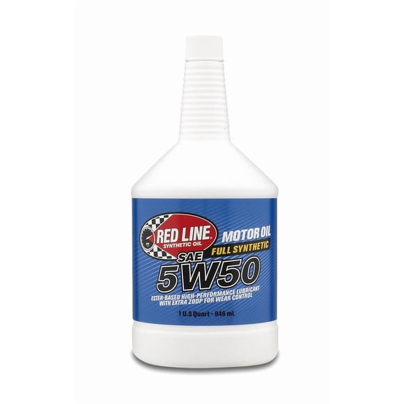 Red Line Oil Oil 11604 SAE 5W-50; Synthétique; Bouteille de 1 Quart; Simple
