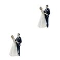 thumbnail image 2 of Monstrate Decoración de pasteles Novia Novio Resina Casarse Estatuilla Soporte de boda Pareja Type4 NO4, 2 of 6