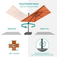 thumbnail image 7 of FLAME&SHADE 10×10FT Cantilever Patio Umbrella – Ultimate Outdoor Comfort with 360° Rotation and Infinite Canopy Angle Adjustment,Red, 7 of 7