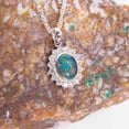 thumbnail image 3 of CAPTIVATING ABUNDANCE STERLING SILVER AUSTRALIAN BLACK OPAL NECKLACE, 3 of 5
