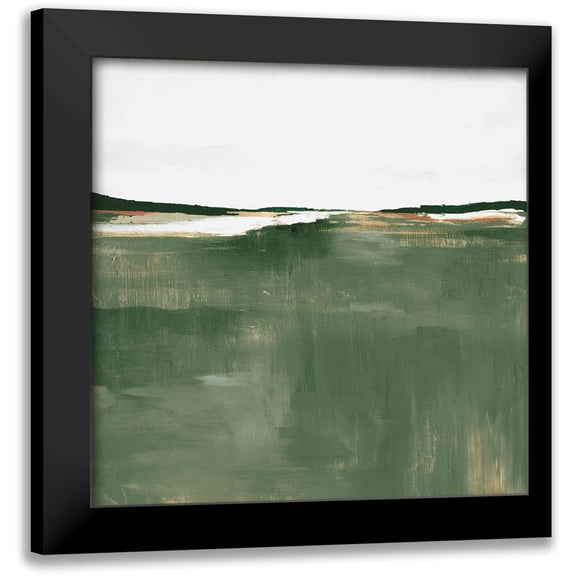 Isabelle Z 12x12 Black Modern Framed Museum Art Print Titled - Green Sea