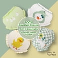 thumbnail image 2 of BIIOVENR 4Pcs Toddlers Diaper Covers Bloomers Underwear for Baby Girls and Boys Cotton Triangle Baby Shorts, 2 of 5