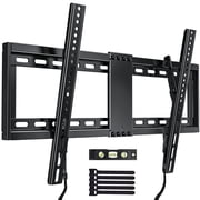 MountFTV Large Tilting TV Wall Mount for 37-95 inch TVs, 1.2"Low Profile TV Mount up to 132lbs,Max 600x400mm, Fit 24" Wood Stud