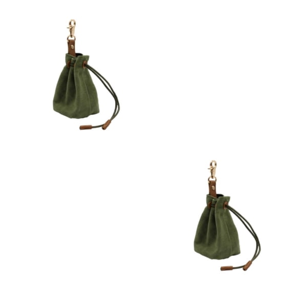 Greeniant Bolsa de golosinas para perros pensativa para sesiones de entrenamiento fáciles, bolsa de entrenamiento para mascotas, duradera, Aceituna 1 2piezas
