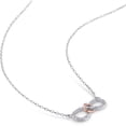 thumbnail image 3 of Everly Women's Diamond and Diamond Sterling Silver Necklace, 3 of 5