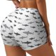 thumbnail image 1 of Balery Cute Shark Pantalones cortos de entrenamiento estampados para mujer, sin costuras, ajustados, para gimnasio, yoga, correr, deportes, ejercicio activo, fitness.-X-Large, 1 of 8