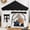 Black, variant on Kids Play Tent with Double Door Children's Playhouse Tents - Portable Fantasy Adventure Castle for Boys and Girls, Kids Tent with Mat, House Toys for Boys Girl Birthday, Christmas House Gift