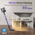 thumbnail image 3 of INSE 45kPa Cordless Vacuum Cleaner with Brushless Motor, 6 in 1 Stick Vacuum Lightweight for Hard Floor Carpet Pet Hair, S7P Purple, 3 of 15