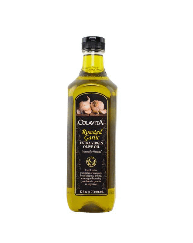 Colavita Extra Virgin Olive Oil, Roasted Garlic, 32 Fl Oz