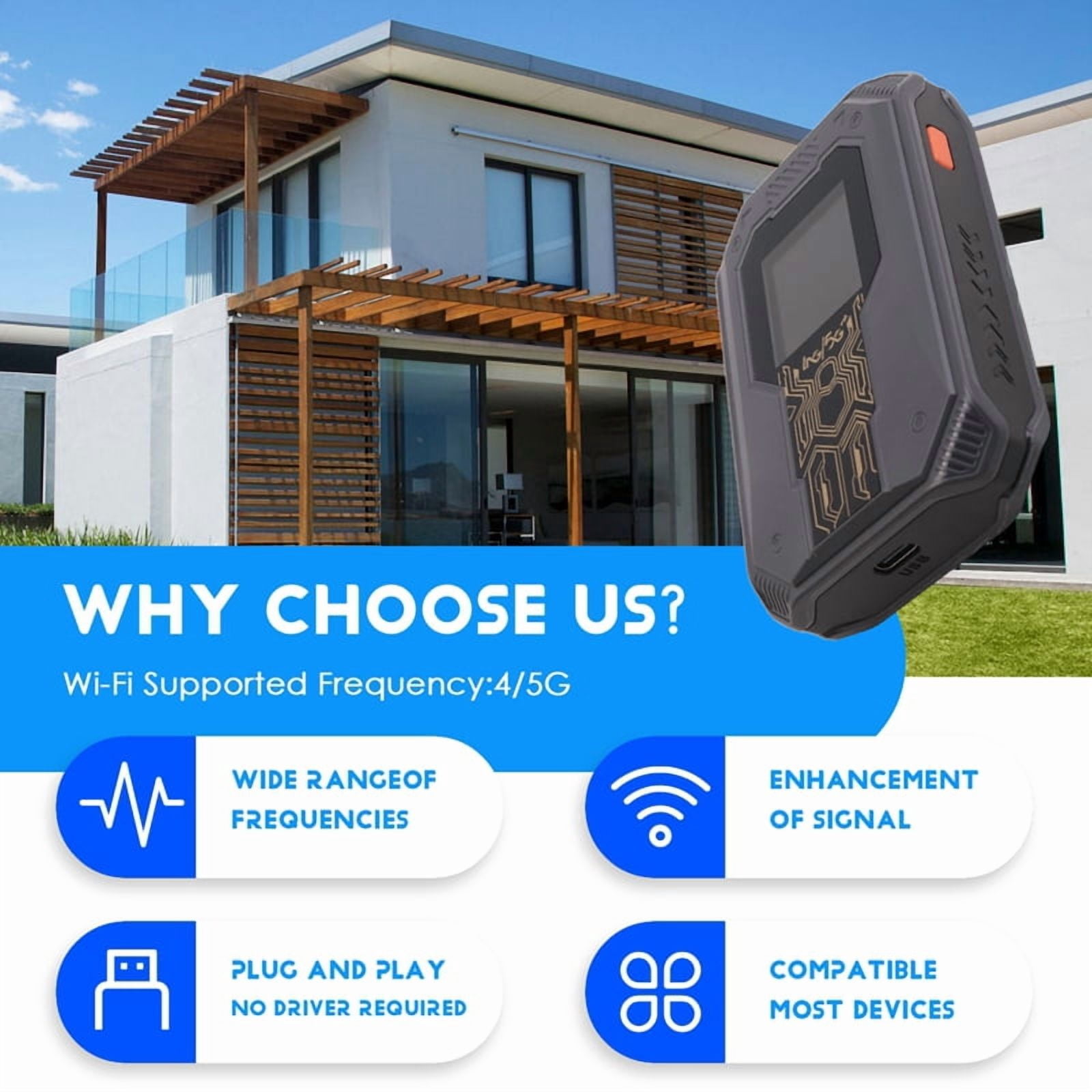 300Mbps Pocket Wi-Fi Router 4G 5G Wireless Routers Portable 4G LTE WiFi Modem with SIM Card Slot Asian Version