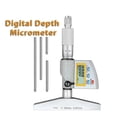 thumbnail image 2 of IP65 Level 0-100mm Digital Depth Micrometer 0.001mm Electronic Depth Micrometer Base Machinist Mico Gauge Deep Micrometer ,Easy to Operate, 2 of 5