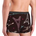 thumbnail image 5 of Balery Eiffel Tower Men's Boxer Briefs, Soft and Breathable Cotton Underwear with nylon Waistband-Medium, 5 of 9