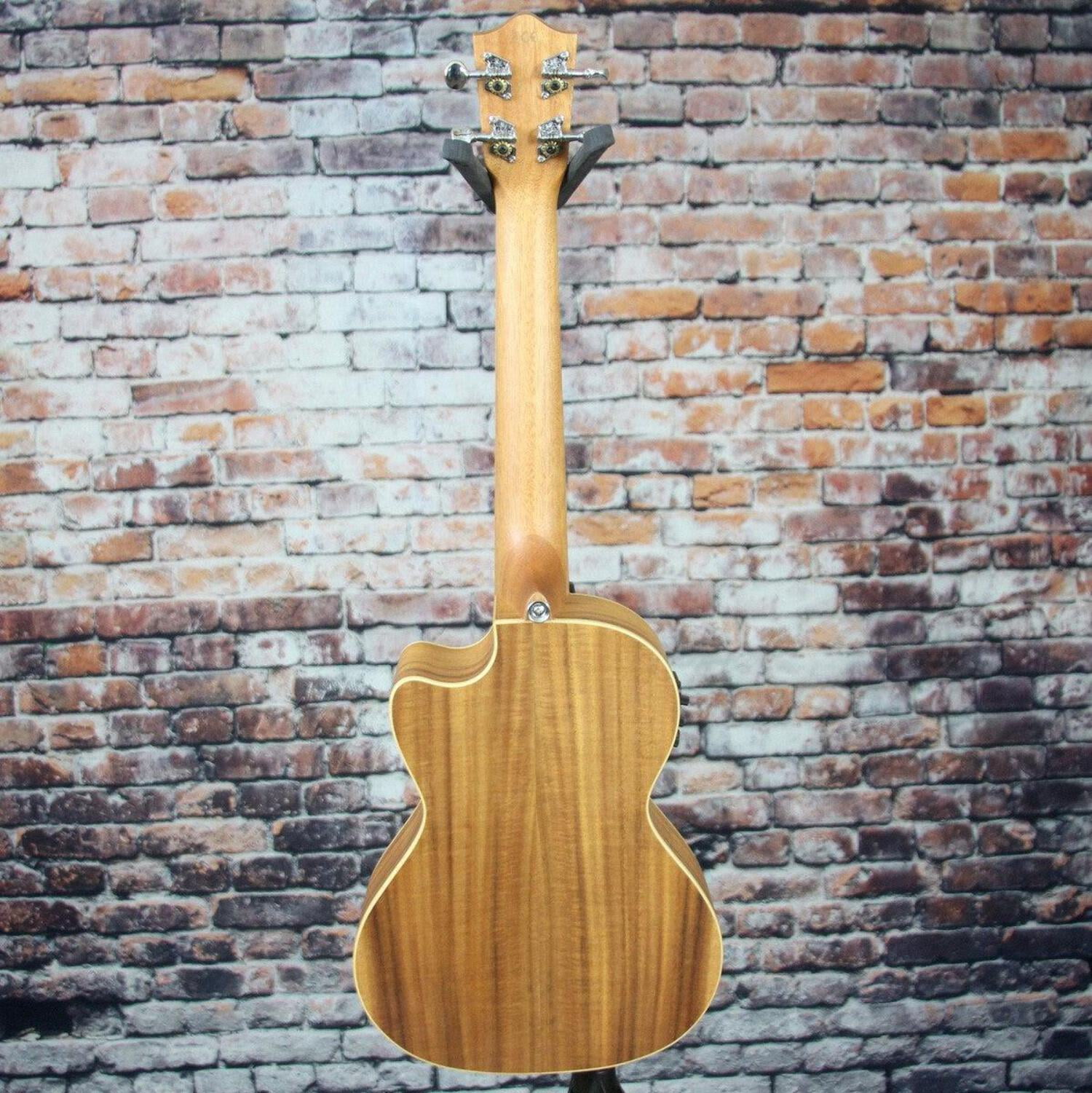 Lanikai Model ACST-CET Acoustic Electric Solid Acacia Top Tenor Ukulele w/ Bag