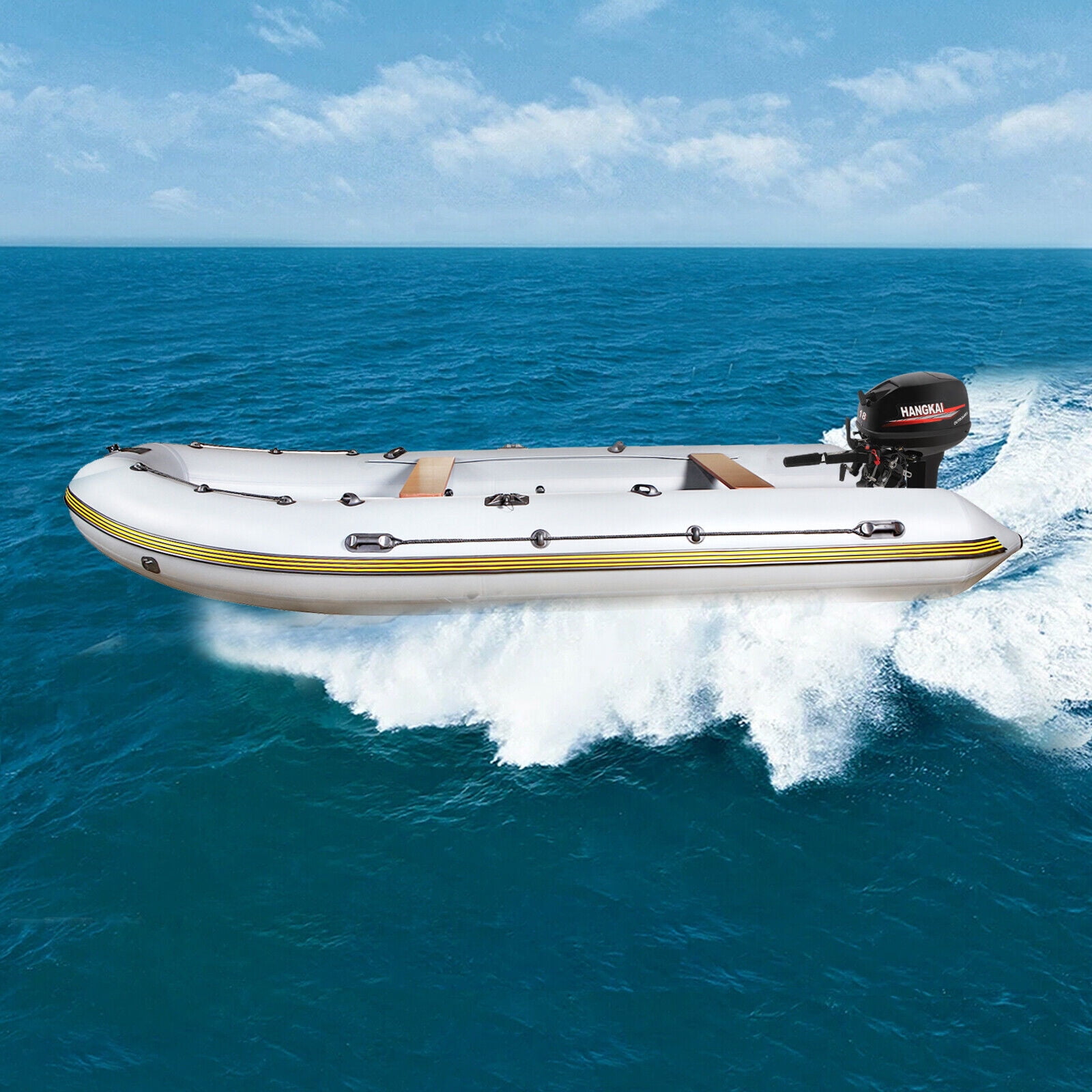 HANGKAI 2 Stroke 18 HP Outboard Motor Boat Engine Water Cooled System Long Shaft