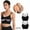 Black, variant on 2PC Womens Back Sport Bras Padded Strappy Cropped Bras For Yoga Workout Fitness Low Bras Light Sports Bra Sports Bra Small Sports Bra Packs Womens Bras No Underwire Full Coverage Women Push up Bra