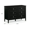 thumbnail image 6 of DaVinci Chloe Regency 6-Drawer Dresser, Ebony, 6 of 6