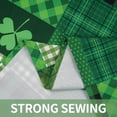 thumbnail image 6 of St. Patrick’s Day Tablecloth, Green Lucky Shamrock Table Cloth, Buffalo Plaid Checkered Tablecloths, Four Leaf Clovers Waterproof Tablecloth Rectangle for Dinner Party Decoration, 60 x 120 inch, 6 of 6