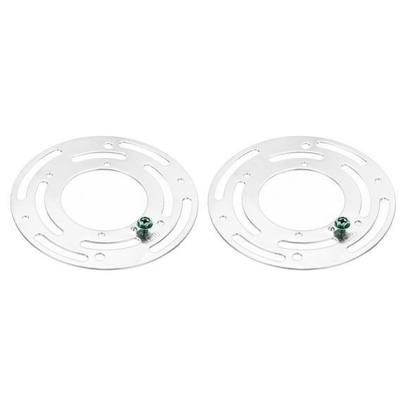 Uxcell 4" OD Round Ceiling Light Plate Crossbar Mounting Bracket Universal Lamp Fixture 2 Pack