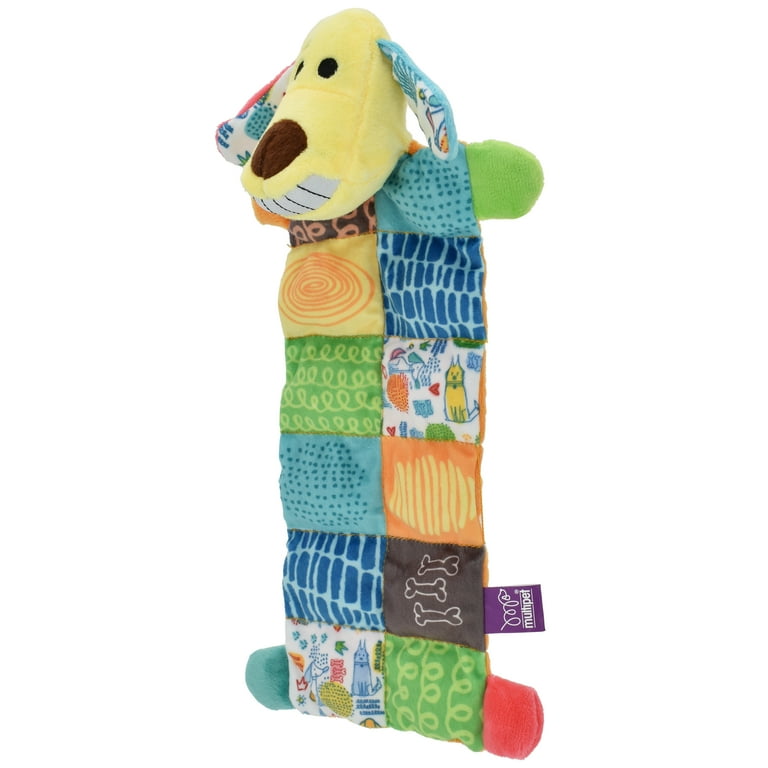 laugh. ラフドット Multipet Smiling Loofa Mat Plush Dog Toy, 12 inches Long, 13