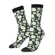 thumbnail image 1 of Balery White Daisies and Bee Calcetas Largas con Estampado para Hombre y Mujer – Suaves y Transpirables, Talla Única (US 5-11), 1 of 6