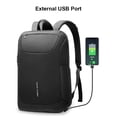 thumbnail image 4 of Mochila informal de negocios para hombre yeacher con puerto USB y bolsillos multicapa, 4 of 8