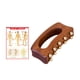 thumbnail image 2 of Herramienta de masaje de madera manual con 10 puntas de latón, profesional, versátil, de bolsillo, Gua Sha sin gráfico de puntos de acupuntura, 2 of 8