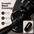thumbnail image 3 of Beetles Black Gel Polish, 15ML Audrey Black Gel Nail Polish, Soak-Off UV LED, Long-Lasting Fall Nails Art for Salon and DIY Manicure, 3 of 9