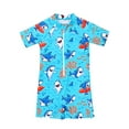 thumbnail image 1 of Toddler Boys Swimsuit Beach Wear Design Short Sleeved Bathing Surf Swimming Rash Guards and Swim Sets Size 2-3T, 1 of 9