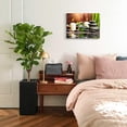thumbnail image 4 of Zen Canvas Wall Art Paintings Decor Black Stone White Candle Green Bamboo Picture Posters for Spa Yoga Room Bathroom, Framed Modern Office Décor Home Walls Decoration, 12"x16"x 1Panel, 4 of 6