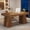 Distressed Brown, variant on Tribesigns 55" Home Office Desk, Mid-Century Modern Executive Desk, Wood Computer Desk, Light Brown
