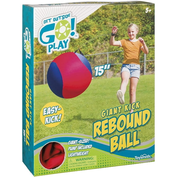 Toysmith Giant Kick Rebound Ball w/ Pump - 15 Inches