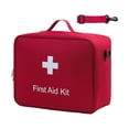 thumbnail image 2 of BELOVING First Aid Bag Lightweight Multiple Compartments for Travel Workplace Cycling Red, 2 of 10