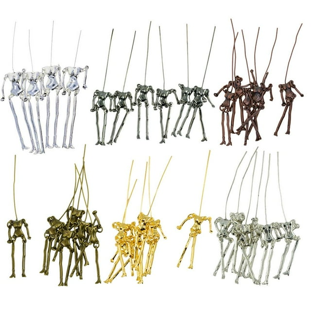 34 piezas 6 colores colgantes en apariencia de cuerpo de que se adaptan a antiguas de bricolaje