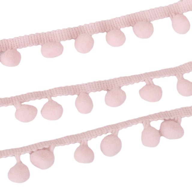 Youkk Pom Trim Ball Fringe Ribbon Crafts With Stylish And Practical Trim DIY Crafts Light Pink