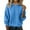 Blue, variant on Women's Solid Color Crochet Pullover Hooded Sweater With Fleece Autumn Winter Spring Fleece Lined Hoodie