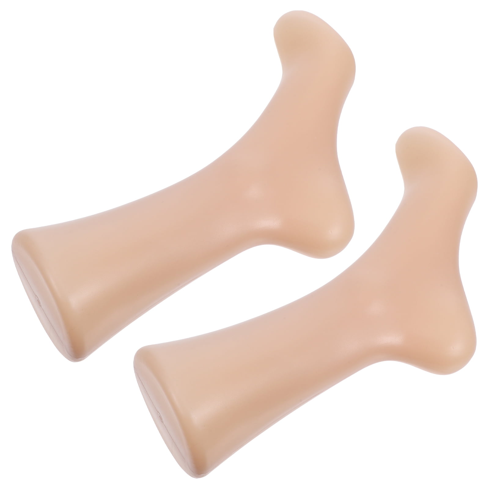 WHAMVOX 2pcs Plastic Foot Mannequin Women Socks Display Mannequin Jewelry Bracelet Stand Shoe Showcase Inverted Foot Model