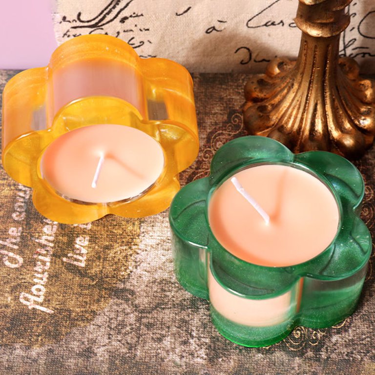 Tealight Candle Holder Resin Molds,3Pcs Tea Light Candle Holder