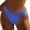 Blue, variant on Bathing Suit Bottoms for Women Solid Color Ribbed Modest Full Coverage Triangle Bottom Lightweight Swimwear