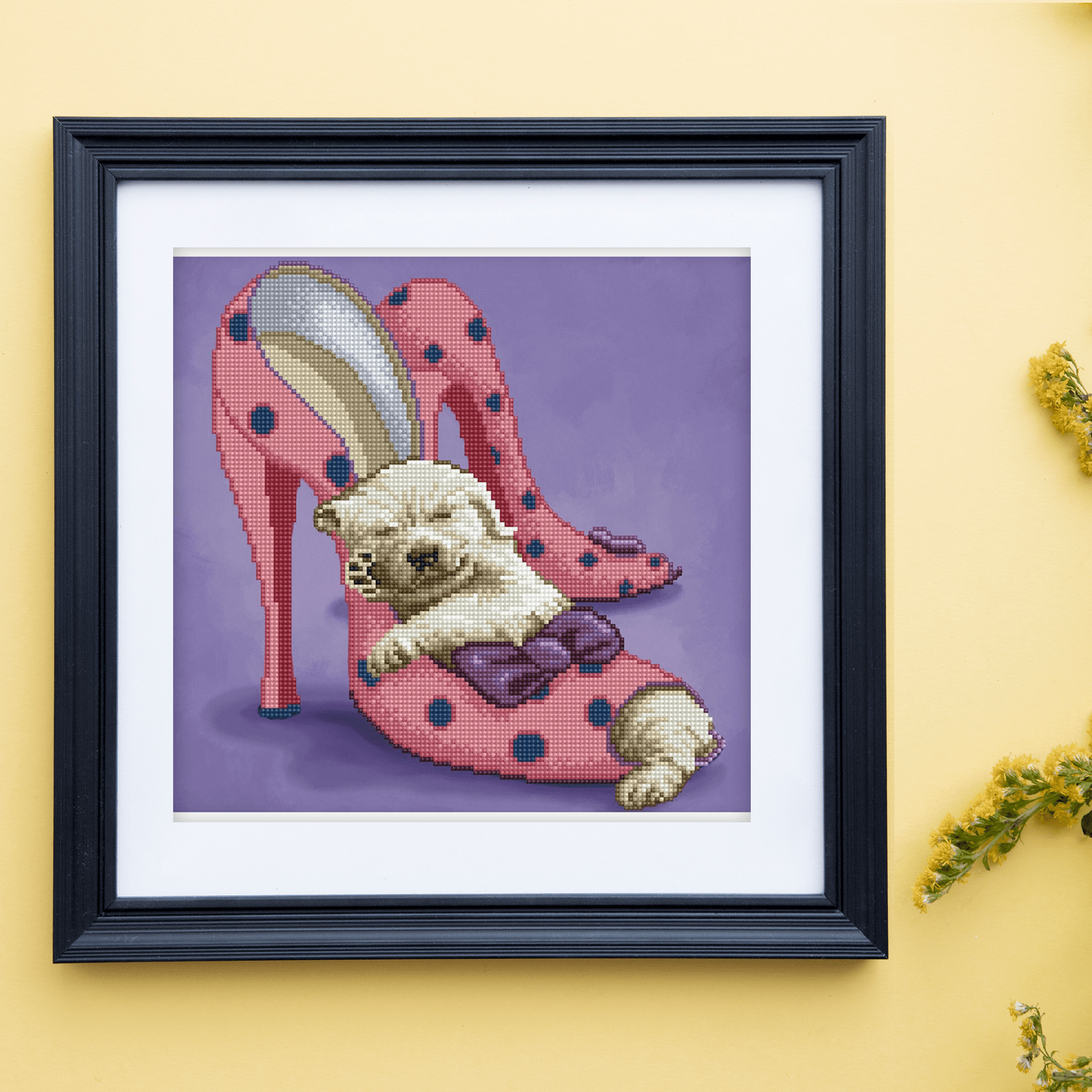 Diamond Dotz Dotz & Dreams Puppy Diamond Painting Kits for Adults - Diamond Art Kits a Relaxing Creative Craft Kit with Dotz Gems  14.6"x14.6"