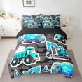 thumbnail image 2 of Castle Fairy Kids Children Teens Cartoon Truck Twin Bedding Sets 7-Piece,Construction Vehicles Bedding Comforter Set Microfiber,Cute Tractor Excavator Breathable Sheet Sets,Microfiber Bedroom Decor, 2 of 8