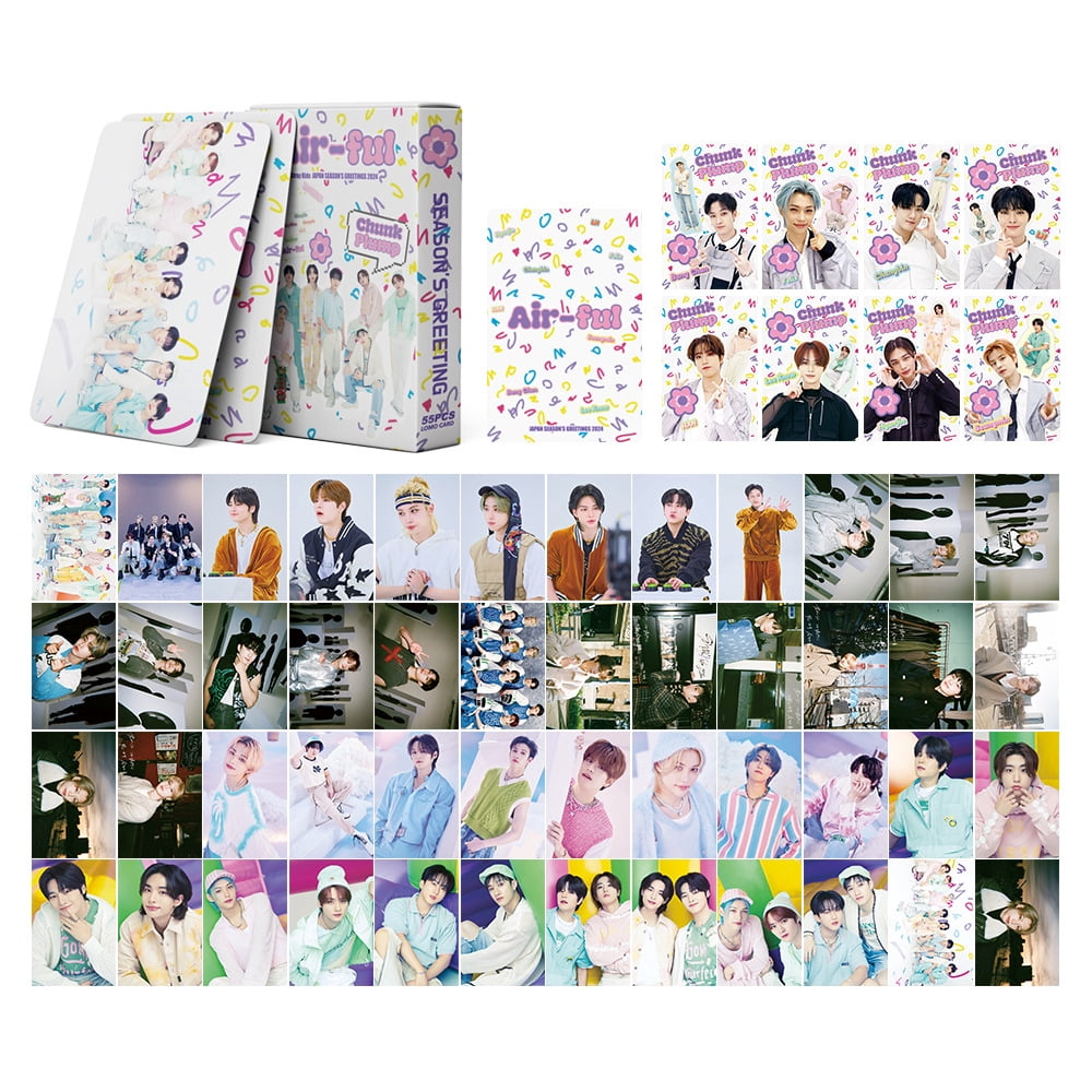 5 Pack/275 Pcs Stray Kids 5 Star Lomo Card Kpop Photocards Greeting Card with Postcards Box